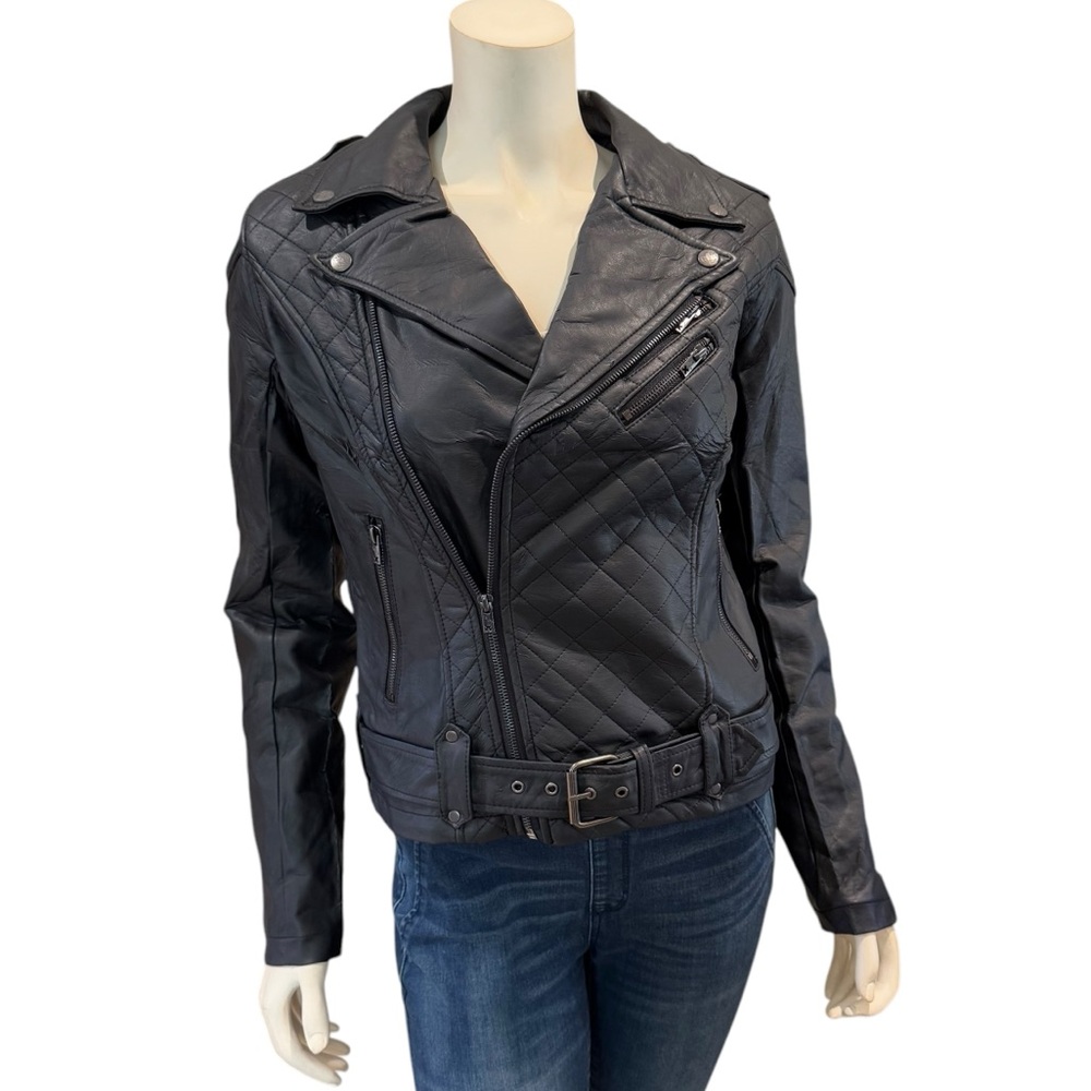 NEW Tripp NYC Faux Leather Moto Jacket